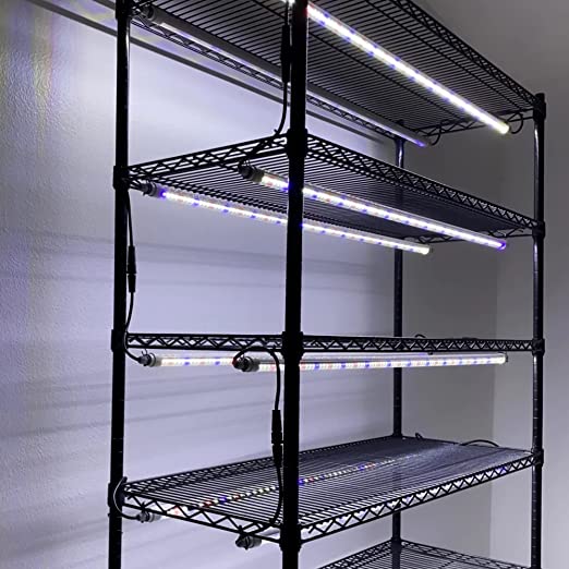 Full Spectrum LED Grow Lights, 4ft, 2 x 18W