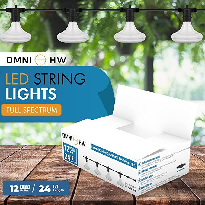 24ft Expandable LED GROW STRING LIGHTS