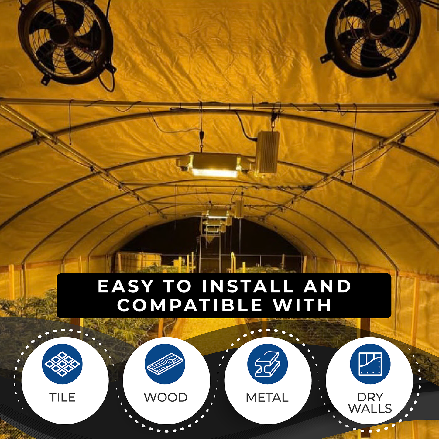 Dual SOLAR WALL EXHAUST FANS