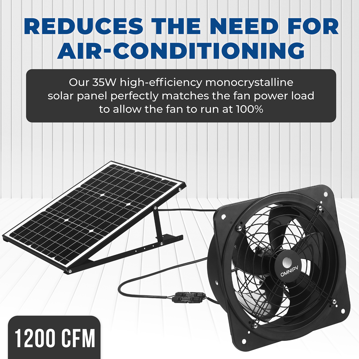 Dual SOLAR WALL EXHAUST FANS