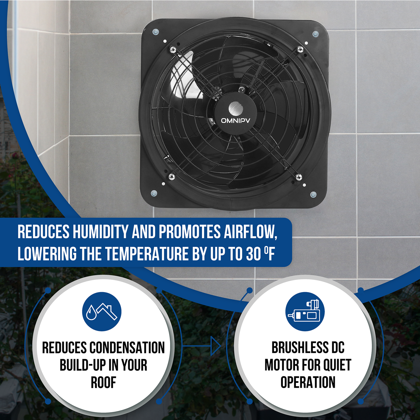 Dual SOLAR WALL EXHAUST FANS