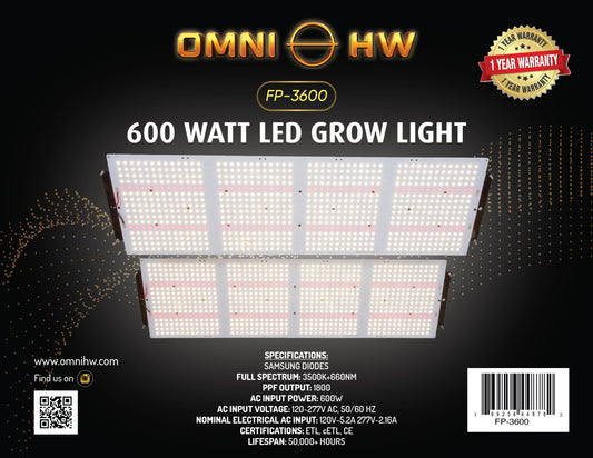 600W LED GROW LIGHT - FP-3600